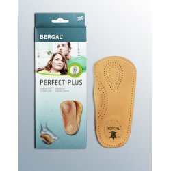 Кожаные стельки-супинаторы на ¾ с системой BOS (без мысочной части) Bergal Perfect Plus 87052