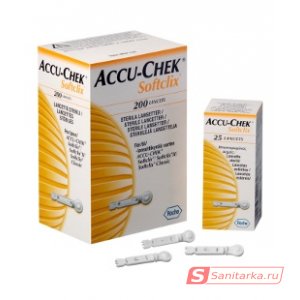 Ланцеты Аккучек СофтКликс Х25 (accu chek softclix X25)