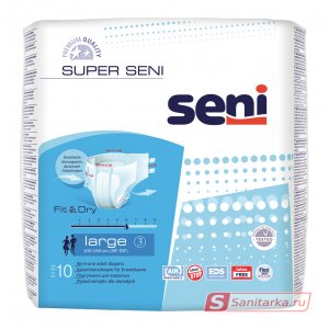 Подгузники для взрослых Super Seni размер L 10шт